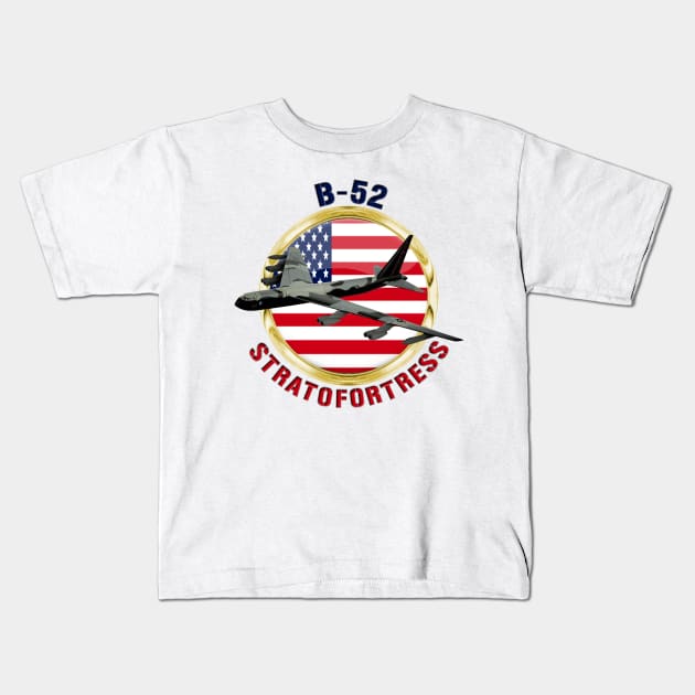 B-52 Stratofortress USA Kids T-Shirt by MilMerchant